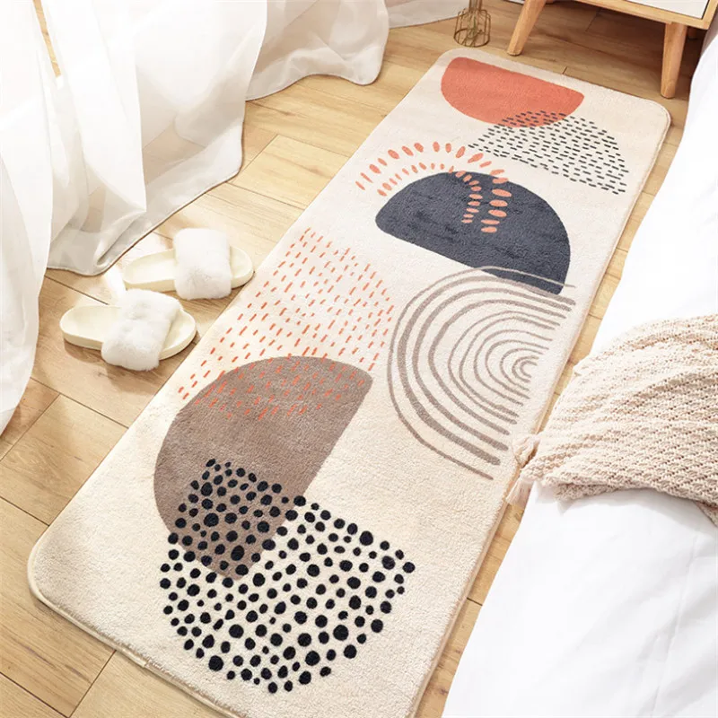 modern letter alphabet home bedroom carpet floor mat long household room bedside lambskin non slip rugs free global shipping