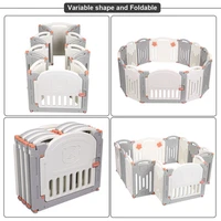 16 panel baby playpen activity safety play yard foldable portable indoor outdoor playards fence playground arena for children