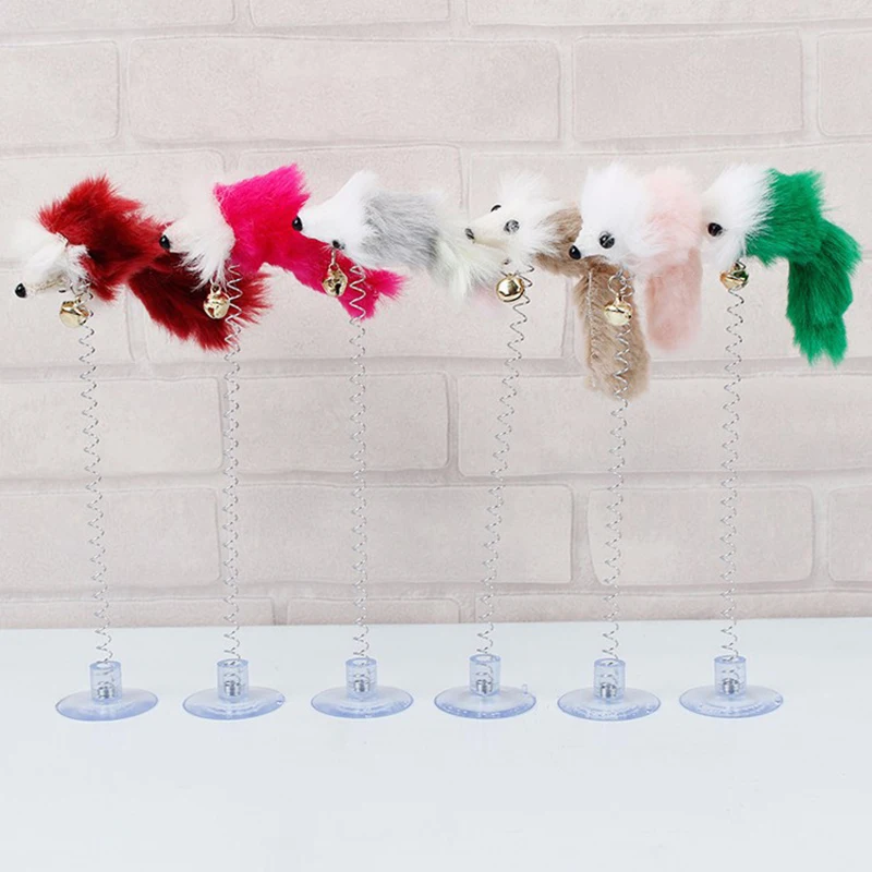 PAPASGIX 2020 новая качалка-мышь многоцветная присоска Весенняя забавная кошка