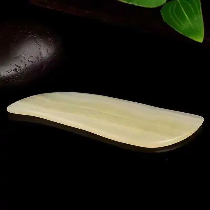 Натуральный нефритовый гуаша Нефритовый камень для лифтинга лица расслабления