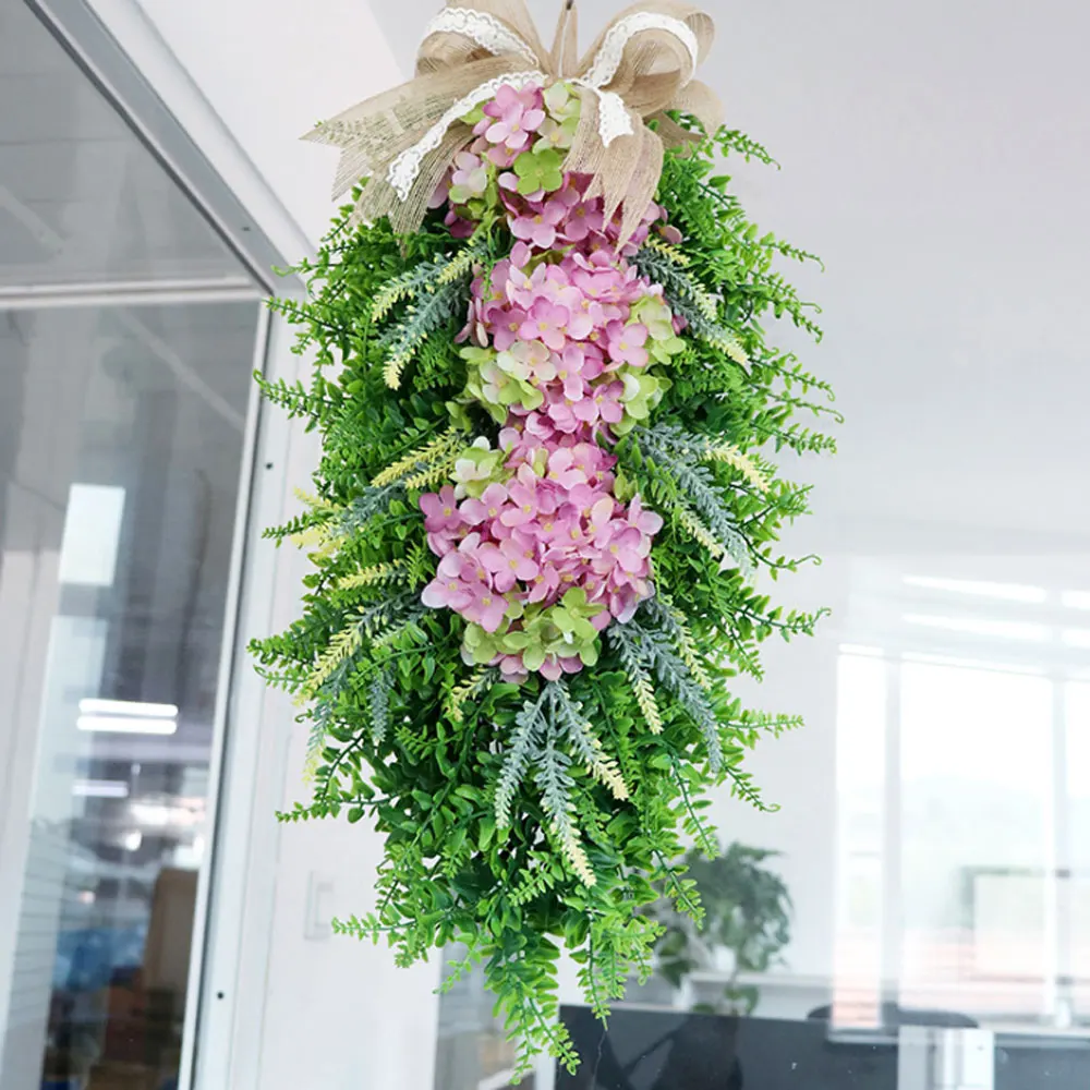 

Xmas Simulation Flower Door Swag Hanging Pendant Holiday Props Party Festival Decor Fall For Arch Front Door Wall Home Hanging
