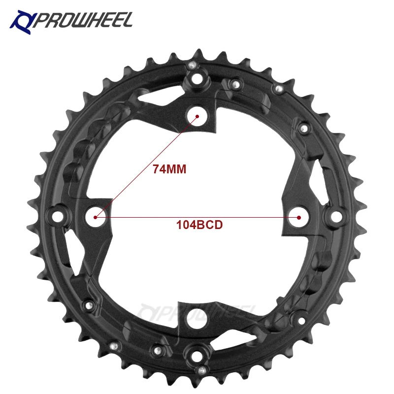 Звездочка для горного велосипеда PROWHEEL 64/96/104 BCD тройная пластина 8 9 10 11 скорость