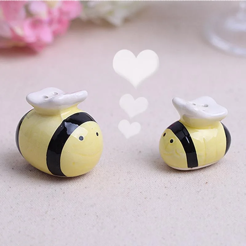 Ynaayu 2 шт./компл. Милая пчела желтая керамика свадебные подарки для вечеринки | Дом
