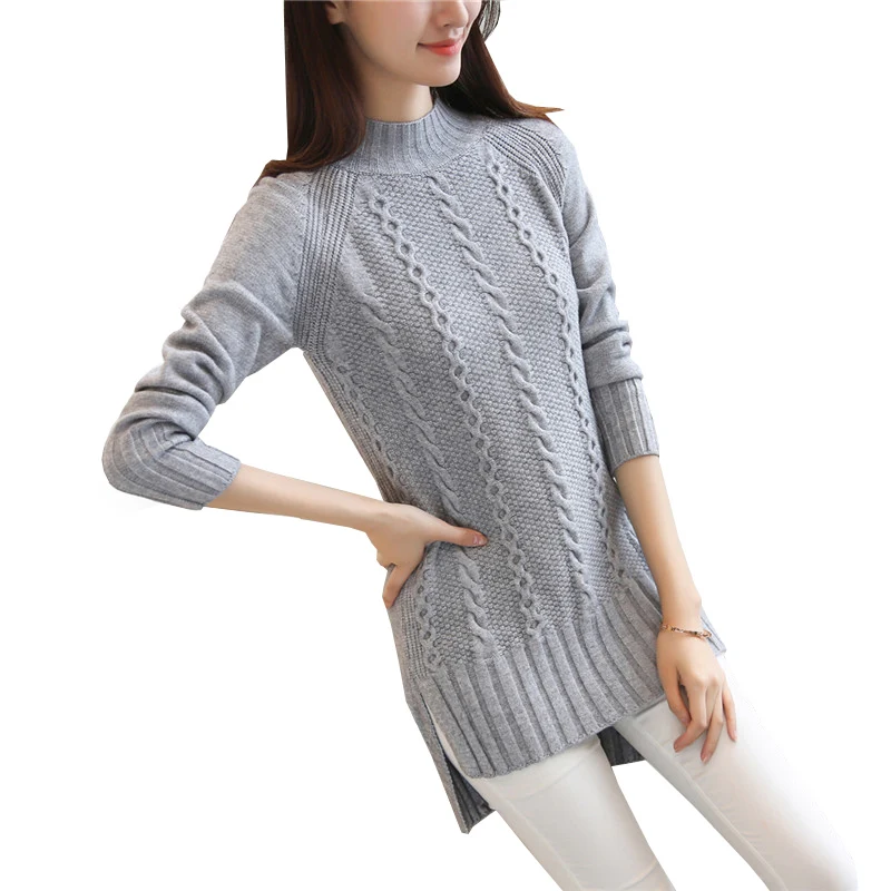 Женский свитер и пуловер сезон осень-зима 2021 вязаный джемпер с длинным рукавом