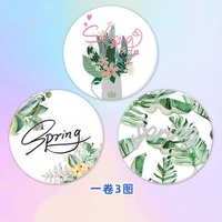 custom disposable paper film to seal about 1600pcs cups membrane cover waterproof summer palm leaves