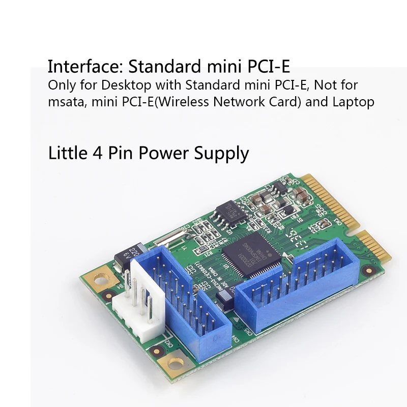 Мини PCI express USB 3 0 адаптер Mini PCI-e к 4 порту расширения мини PCIe USB3.0 конвертер с кабелем