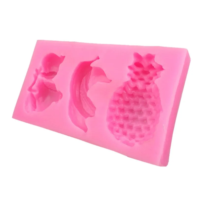 Фруктовый гранат банан форма ананаса силикагель Форма кухонный инструмент для