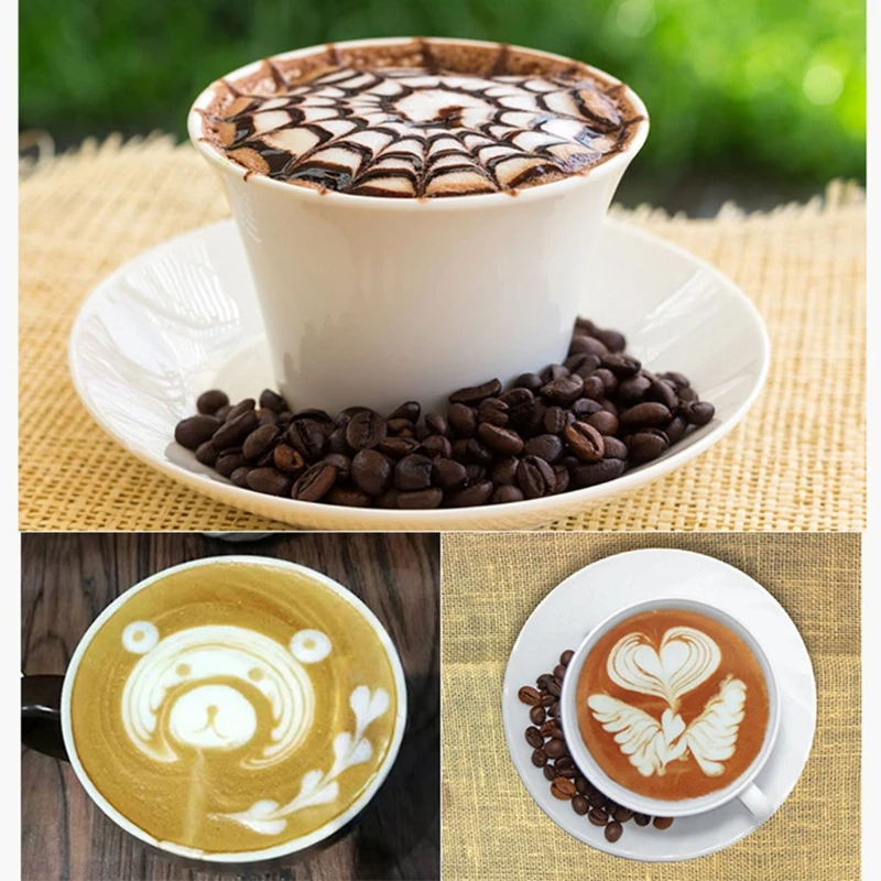 

1Pcs DIY Stainless Steel Coffee Art Foam Spatula for Coffee Masterpiece