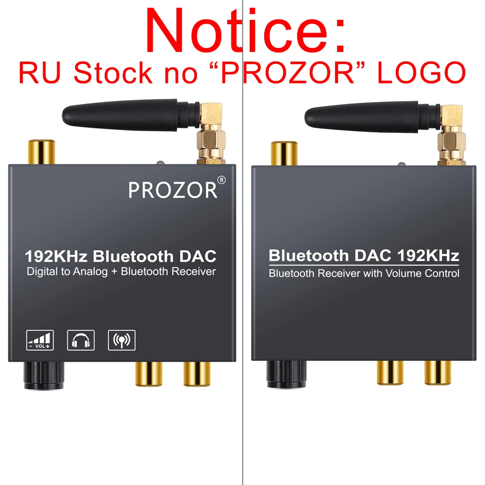 Преобразователь Prozor 192 кГц DAC Цифровой оптический коаксиальный преобразователь