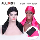 Plussign 2 шт. слот атласные края шарфы для парика женский несущий шарф для кружева передний парик Нескользящие волосы обертывание парики захват-лента для йоги