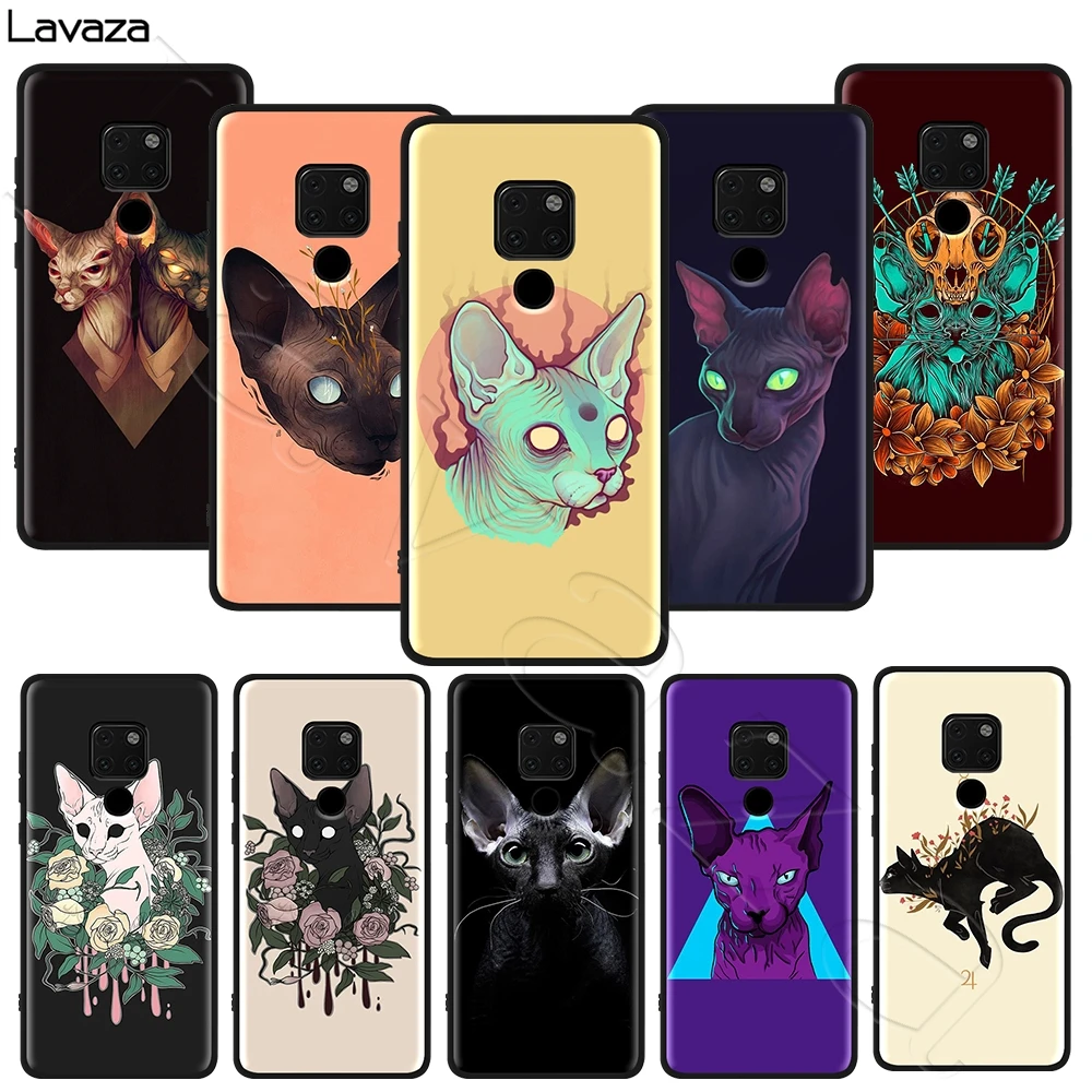 Мягкий чехол Lavaza с милым сфинксом и кошкой для Honor Mate 10 20S 6A 7A 7C 7X 8A 8C 8X 9 P9 Lite Pro Y6 Y7 Y9