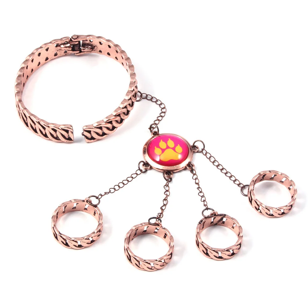 

Anime Series Panjas Bracelet Juleka Couffaine Cat Paw Bangle Bracelets for Women Men Cosplay Jewelry