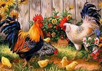 diamond embroidery painting cross stitch cock rooster animal picture rhinestones christmas gift full square diamond mosaic