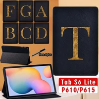 tablet case for samsung galaxy tab s6 lite 10 4 inch sm p610 sm p615 leather flip stand cover case