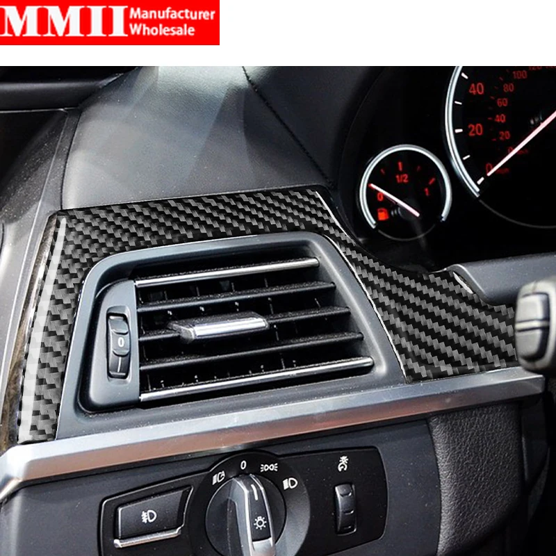 Carbon Fiber For BMW 6 Series M6 F12 F13 F06 2011-2018 Instrument Panel Car Interior Dashboard Frame Cover Trim Accessories