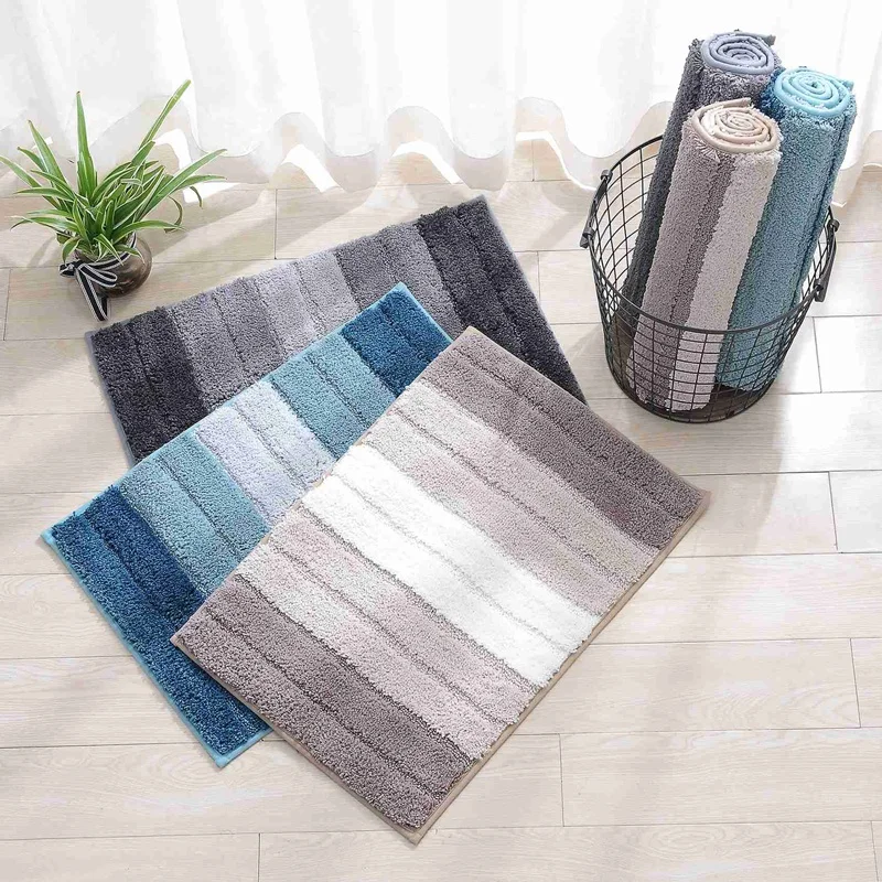 

Luxury Bathroom Rugs Bath Mat, Non-Slip Fluffy Soft Plush Microfiber Shower Carpet Rug, Machine Washable