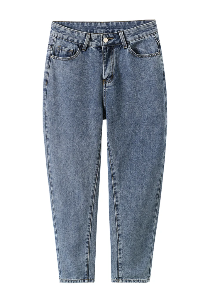 

Straight old jeans women loose spring black slim high waist net red Harlan retro little feet carrot pants