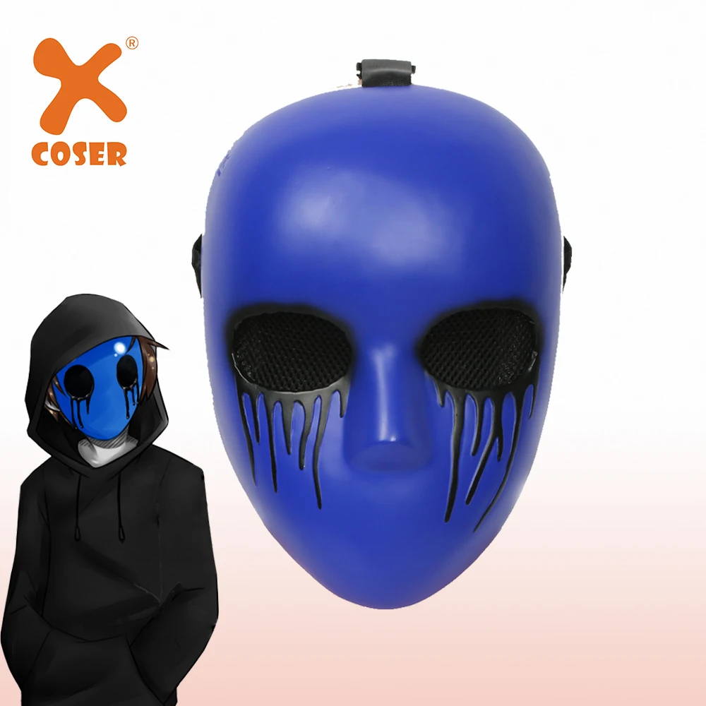 Маска для косплея XCOSER темно фиолетовая маска век смоляная Хэллоуина вечеринки