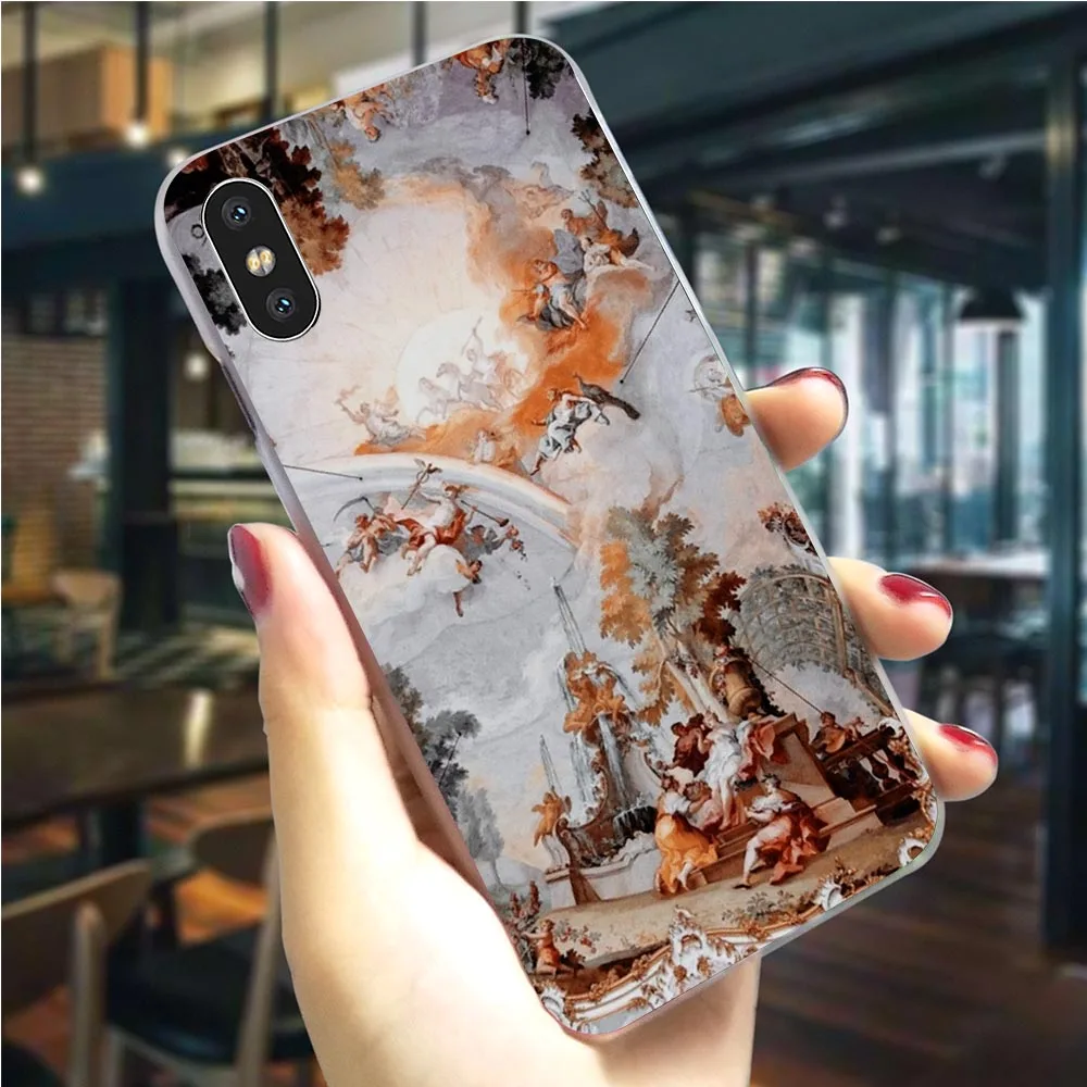 K2527112 Чехол для телефона с принтом «Ренессанс ангелы» чехол для iphone 8 5 5S SE 6 6 S/6 6S Plus 7/7 8 Plus X XS XR Xs Max, Жесткий Чехол - Цвет: K2527112