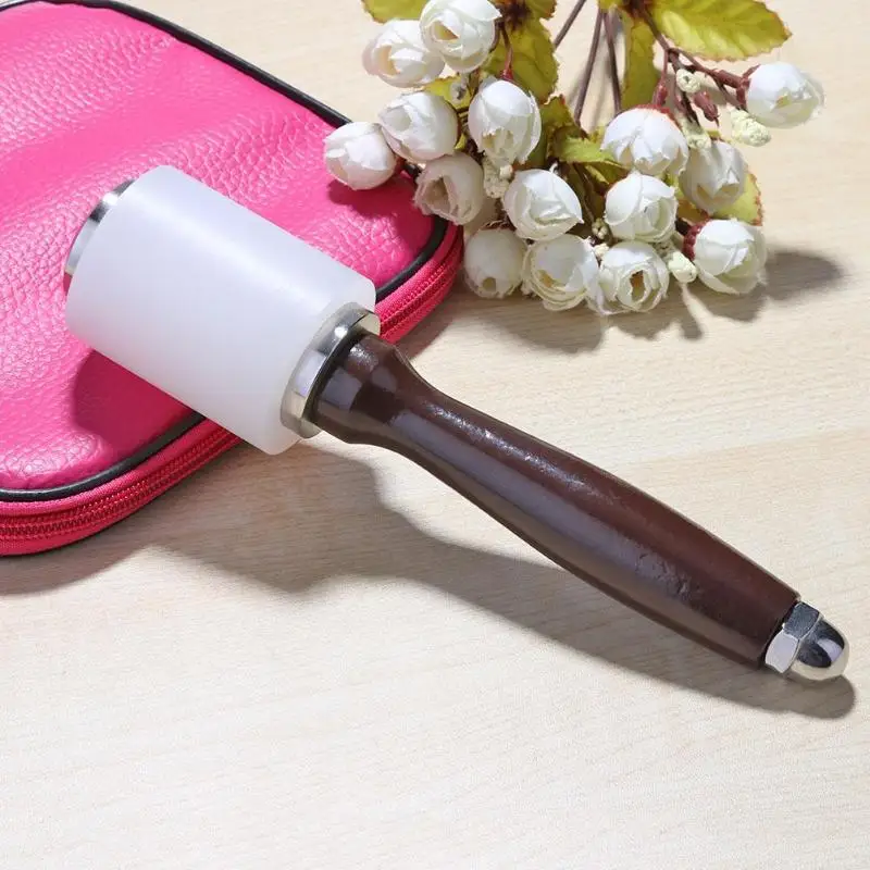 Ручные ручные инструменты для резьбы по воловьей коже нейлоновый молоток печати