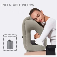 pillow inflatable air cushion travel pillow headrest chin support cushions for airplane plane car office rest neck nap pillows