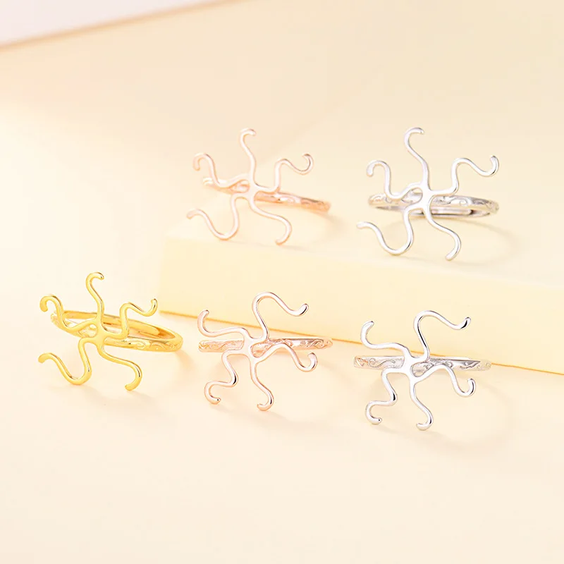 2022 New S925 Sterling Silver Ring Empty Setting Free Shaped Ring Setting Diy Inlaid Beeswax Turquoise Amber Brave Accessories