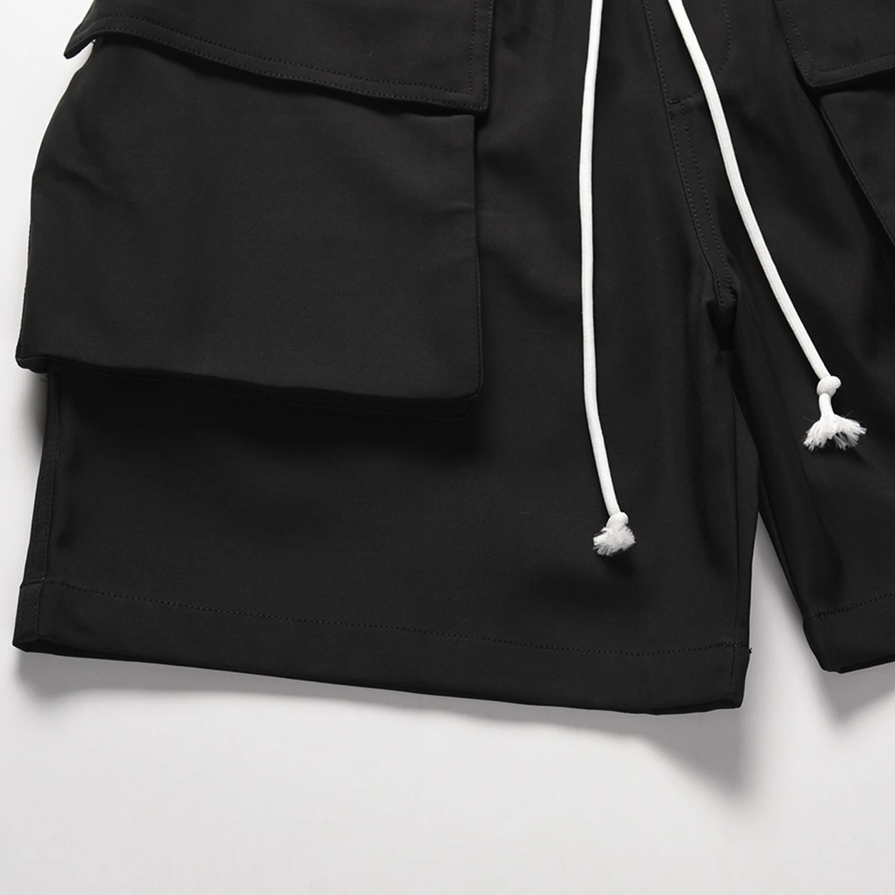 

Hip Hop Harajuku Cargo Streetwear Plain Joggers Men Fashion 2021 Summer Track Shorts Sweatpants Pockets