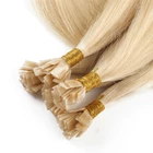 Наращивание человеческих волос с плоскими наконечниками 1,0 гнитка монгольские предварительно скрепленные волосы 18 20 22 24 дюйма Remy Прямые кератиновые волосы #2 #613