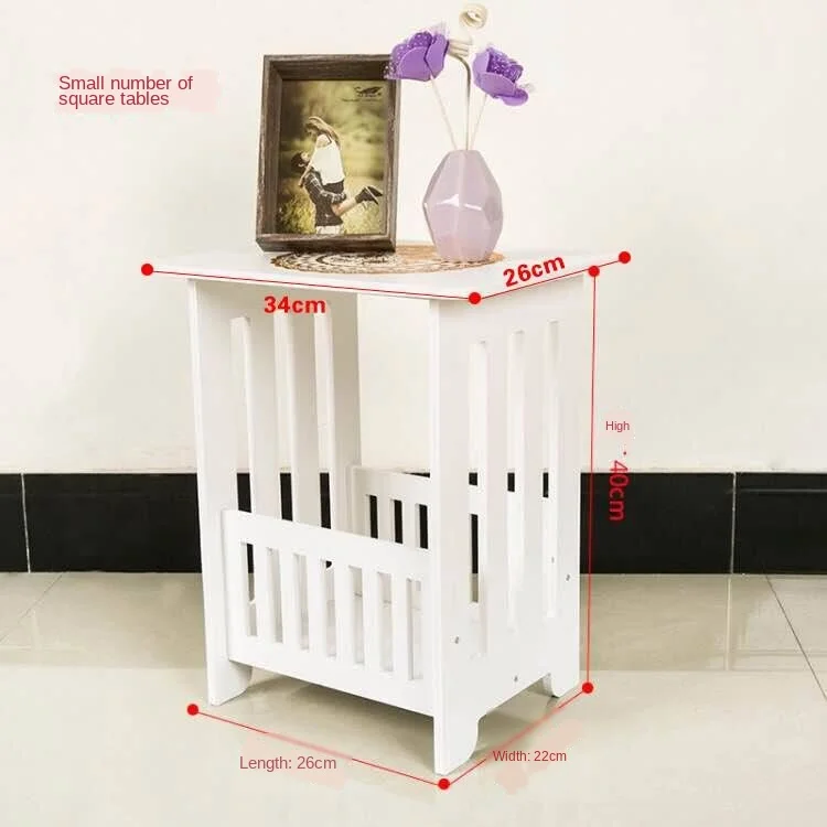 Белый журнальный столик простой маленький круглый квадратный для гостиной