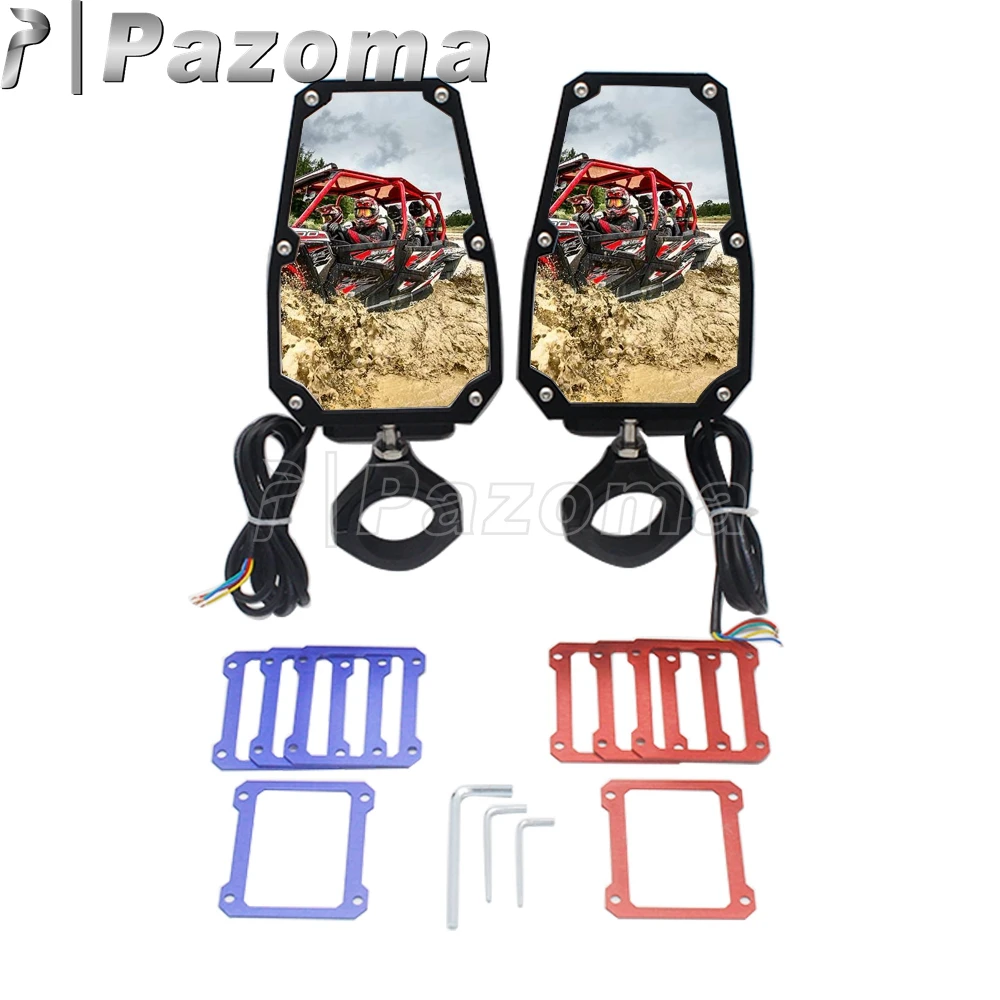 Зеркало заднего вида UTV со светодиодной подсветкой боковые зеркала для Polaris Ranger RZR