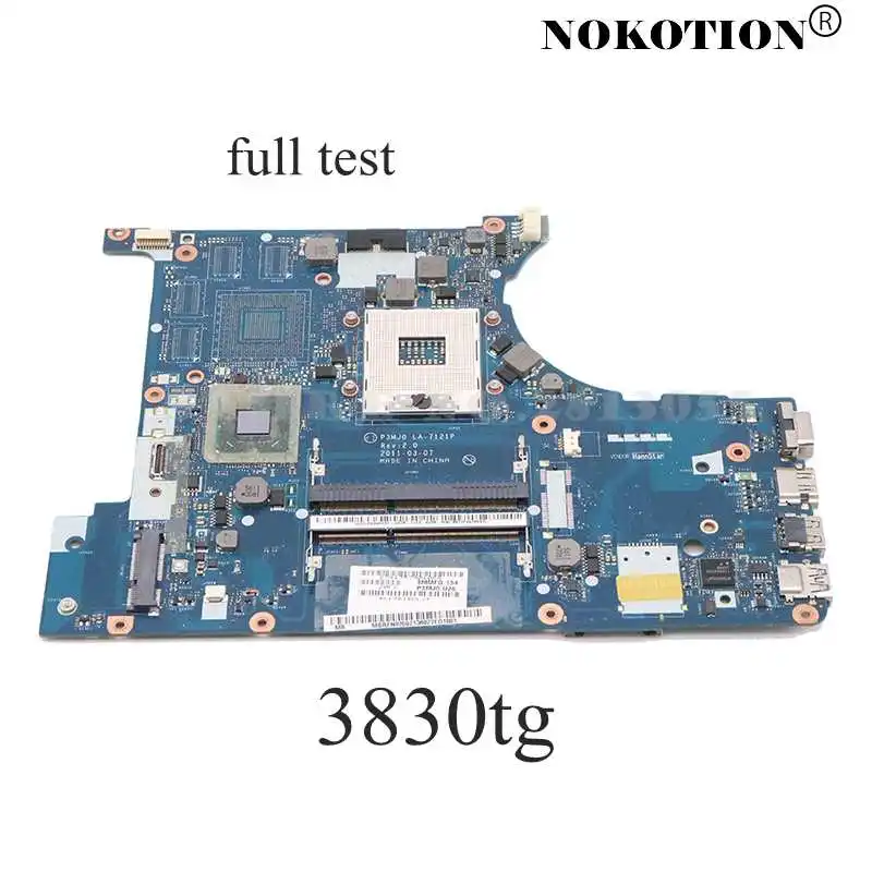 NOKOTION MBRFN02002 MB.RFN02.002 для ноутбука ACER Aspire 3830 3830TG Материнская плата P3MJ0 LA 7121P HM65