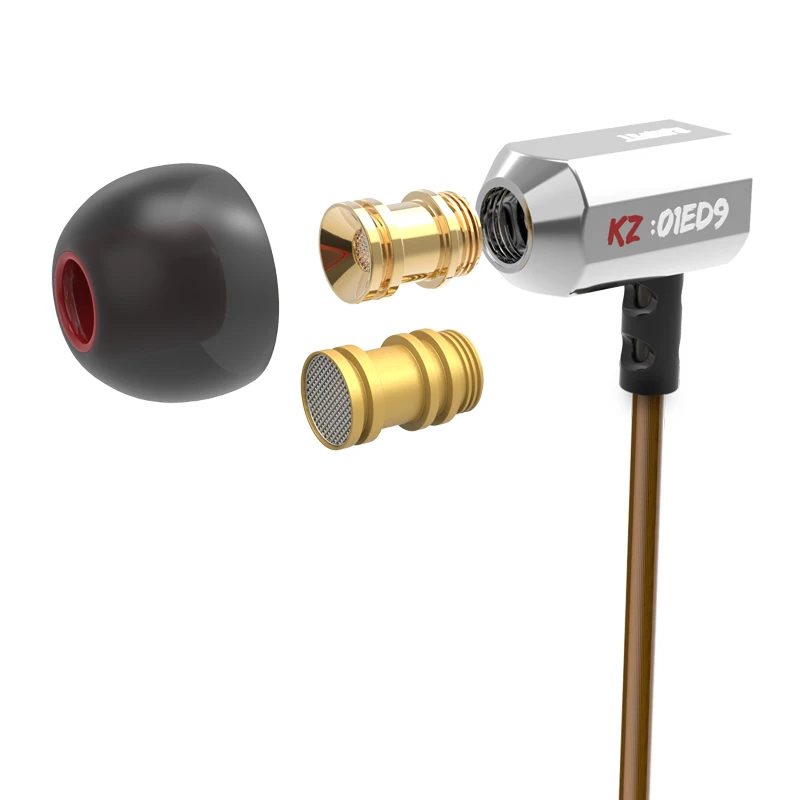 KZ ED9 In Ear Earphones Heavy Bass Music Mobile Phone Headset Fever HIFI Zinc Alloy Metal EDX ZST X ZS3 ES3 ES4 ATE | Электроника