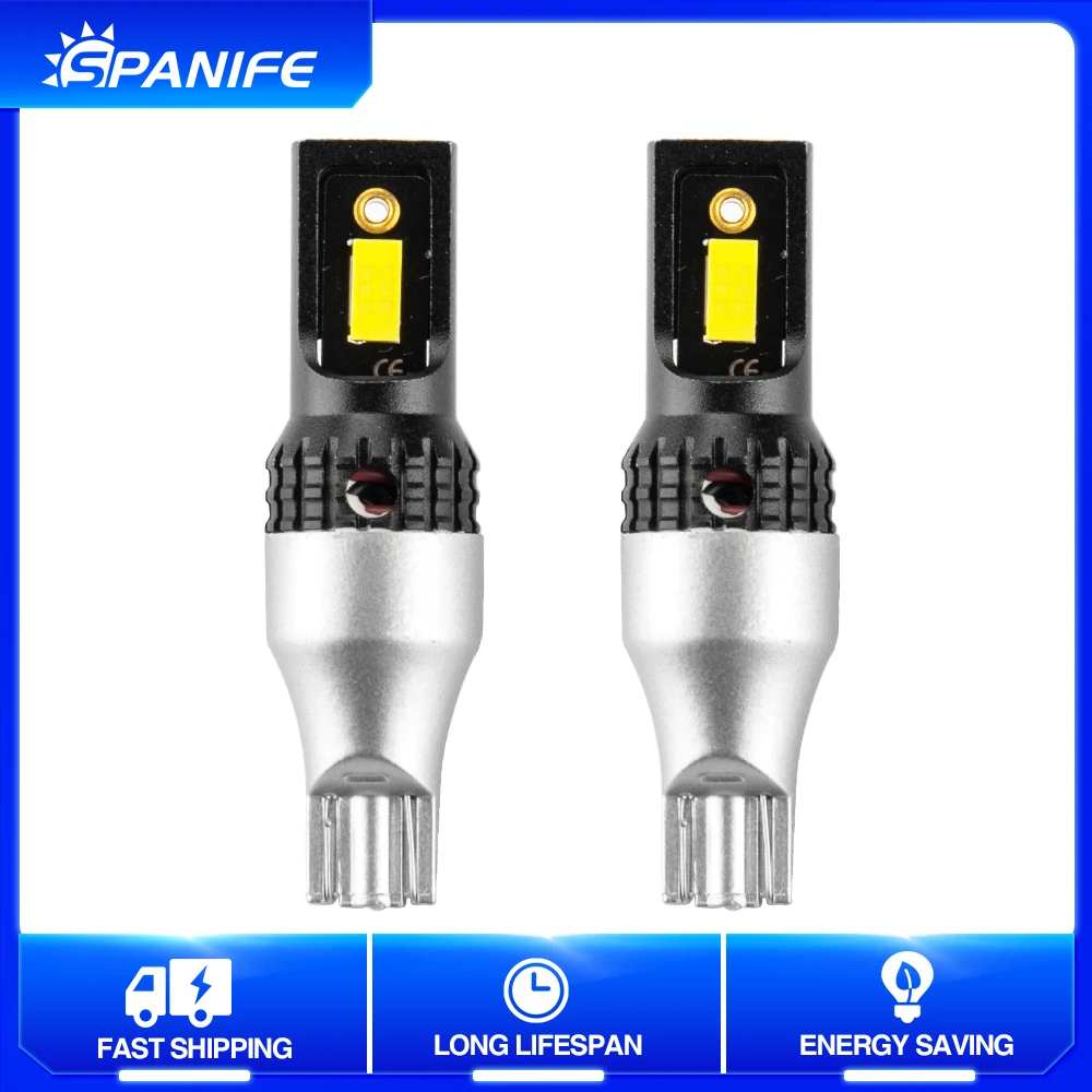 

Spanife 2 шт. светильник 25 3156 P27W 3157 P27 7 Вт светодиодный лампы указателя поворота Canbus без ошибок 6500K автомобильный стоп-сигнал автомобильная лампа...