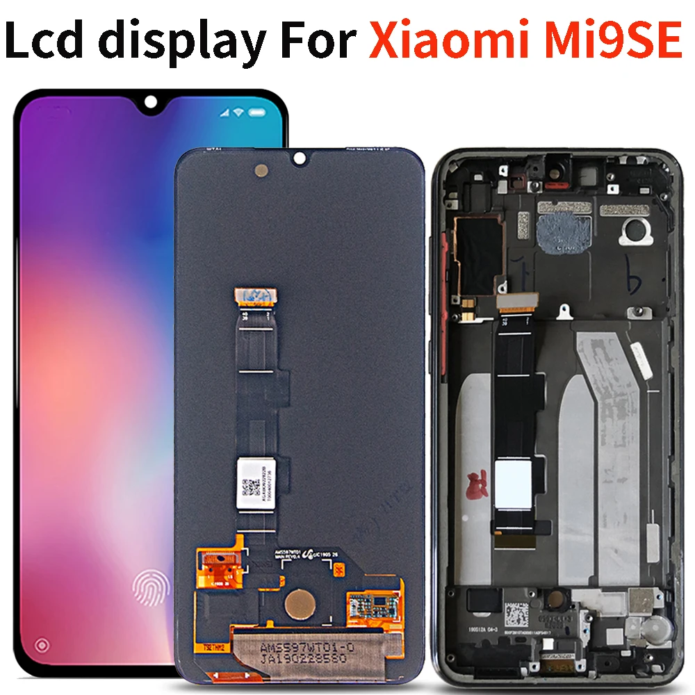AMOLED lcd для Xiaomi mi 9 SE 5 97 &quotЖК дисплей сенсорный экран дигитайзер Assesmbly запасные