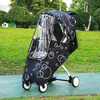 infants cartoon weathershield popular for swivel wheel stroller universal size baby rain cover wind breathable shields p31b