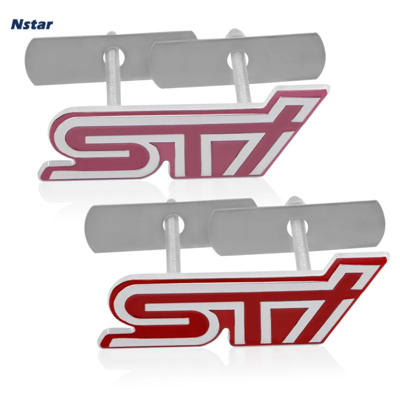 1 шт. эмблема переднего гриля автомобиля Nstar из сплава STI значок для украшения