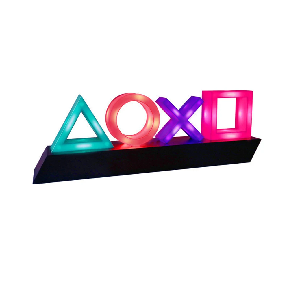 

For Playstation Icons Lights Voice Control Game Atmosphere Neon Night Lamp for Game Anniversary Club KTV Party Decor Lighting
