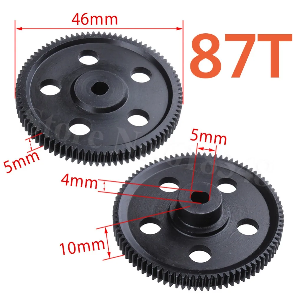 Для HSP Pangolin 94180 обновленная металлическая редукция 87T Spur Gear 18024 RC 1/10 Rock Crawler Climber|rock