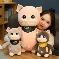 253545cm creative soft plush toys animal lucky cats cute pillow with hand warmer cushion stuffed kitty gift doll for kids girl