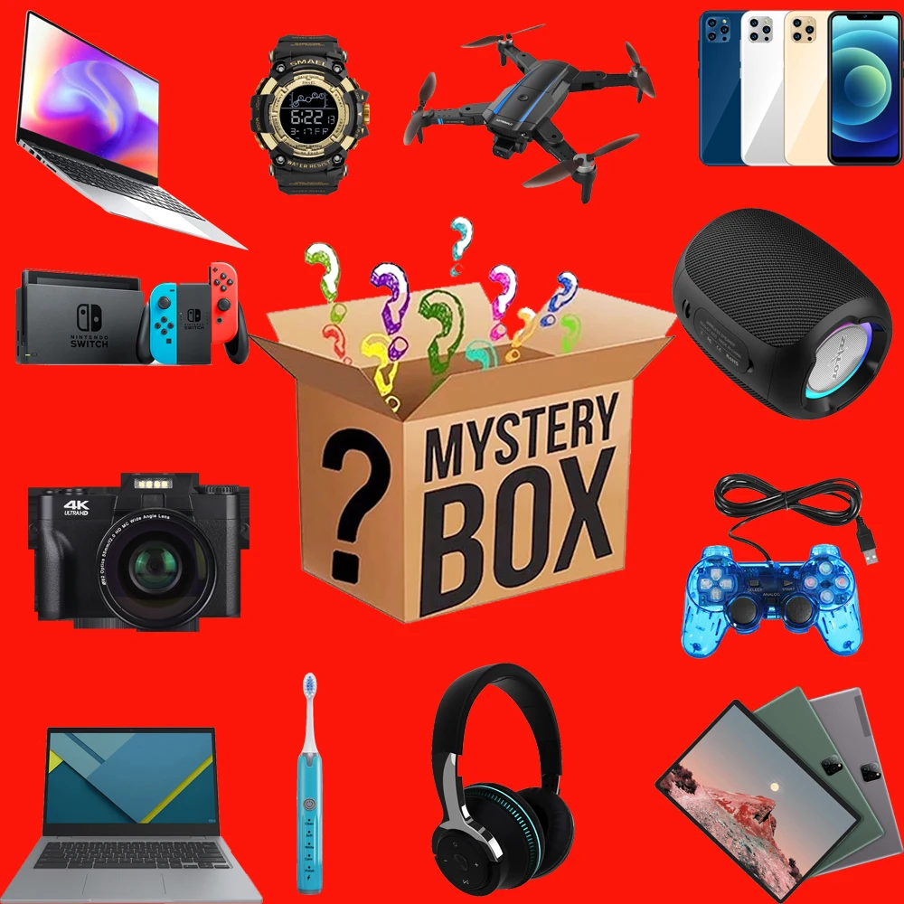 

Lucky Mystery Box Most Popular Gift Box Surprise 100% Winning Random Item Electronic Digital Product High Quality Christmas Gift