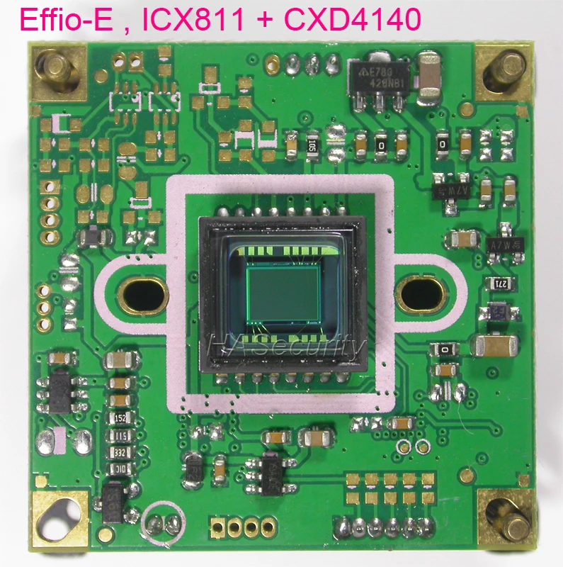 EFFIO E 1/3 "Sony супер имела CCD ICX811 датчик изображения CXD4140 камера видеонаблюдения PCB