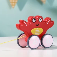 car toy wear resistant lightweight animal shape pull walking cartoon animal rope toys baby dragging toy for home play