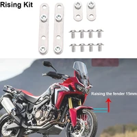 for honda crf1000l africa twin adv motorcycle adjustable front fender riser mudguard lift bracket rising kit up 15mm 2016 2019