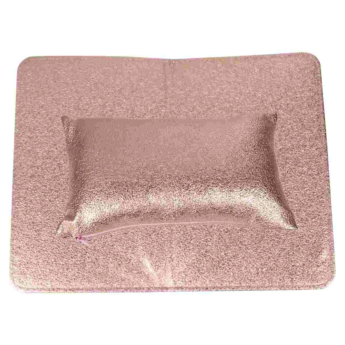 

2pcs PU Leather Nail Hand Rest Pad and Cushion Foldable Hand Arm Rest Pillow Holding Mat Manicure Accessories for Nail Salon