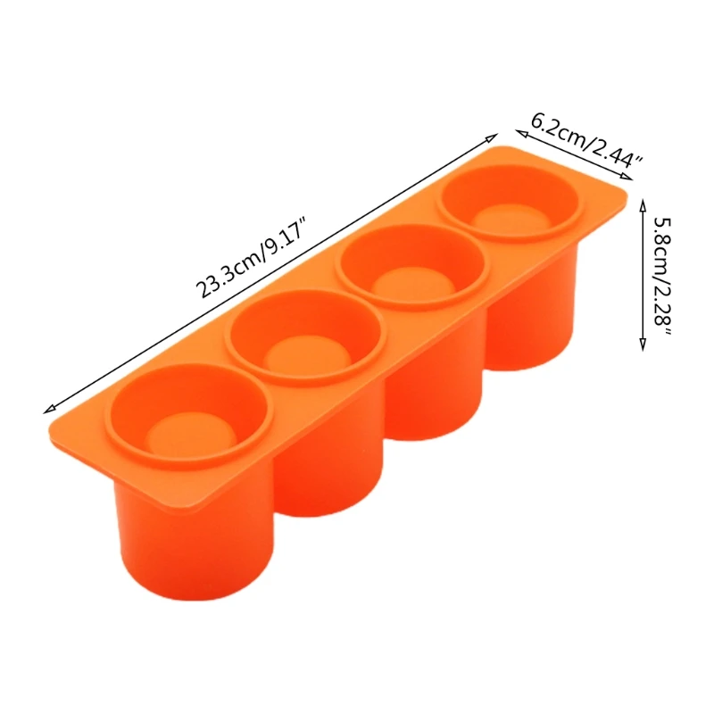 

Succulent Plants Pot Concrete Mold 4 Holes Crafts Pen Holder Clay Silicone Mould Cement Planter Molding Tool