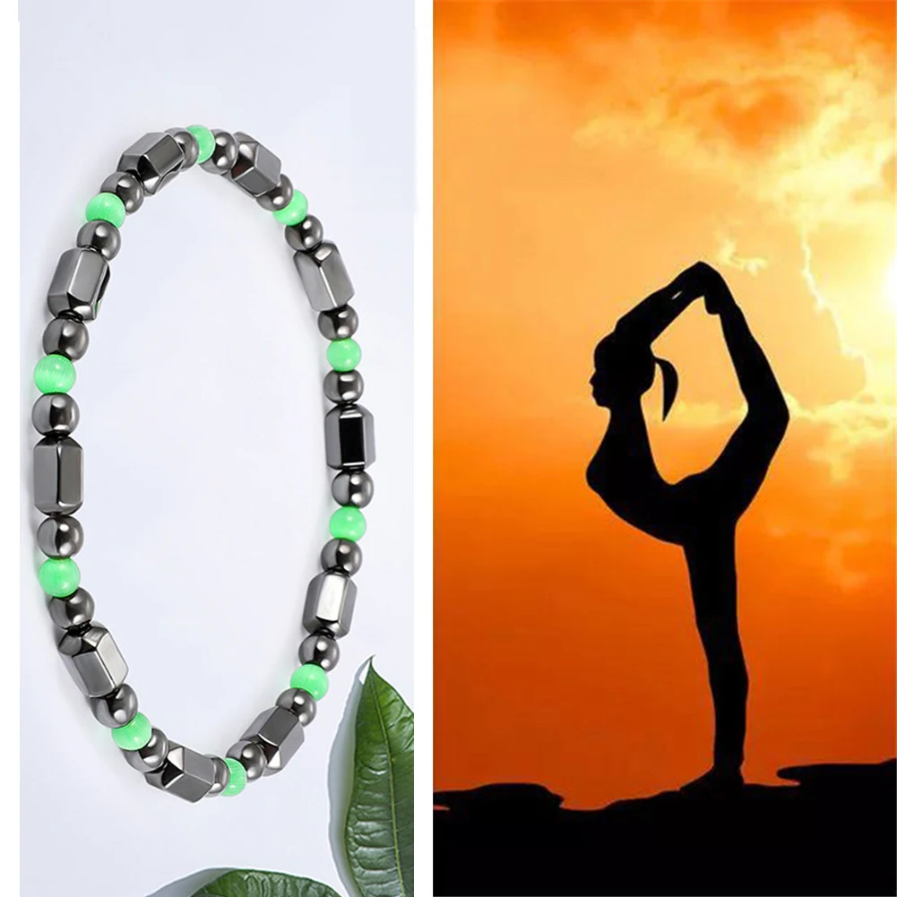 

Men Weight Loss Bracelet for Women Protect Health Energy Stone Bracelet Nature Facted Hematite Bracelet Balance Jewelry Gift
