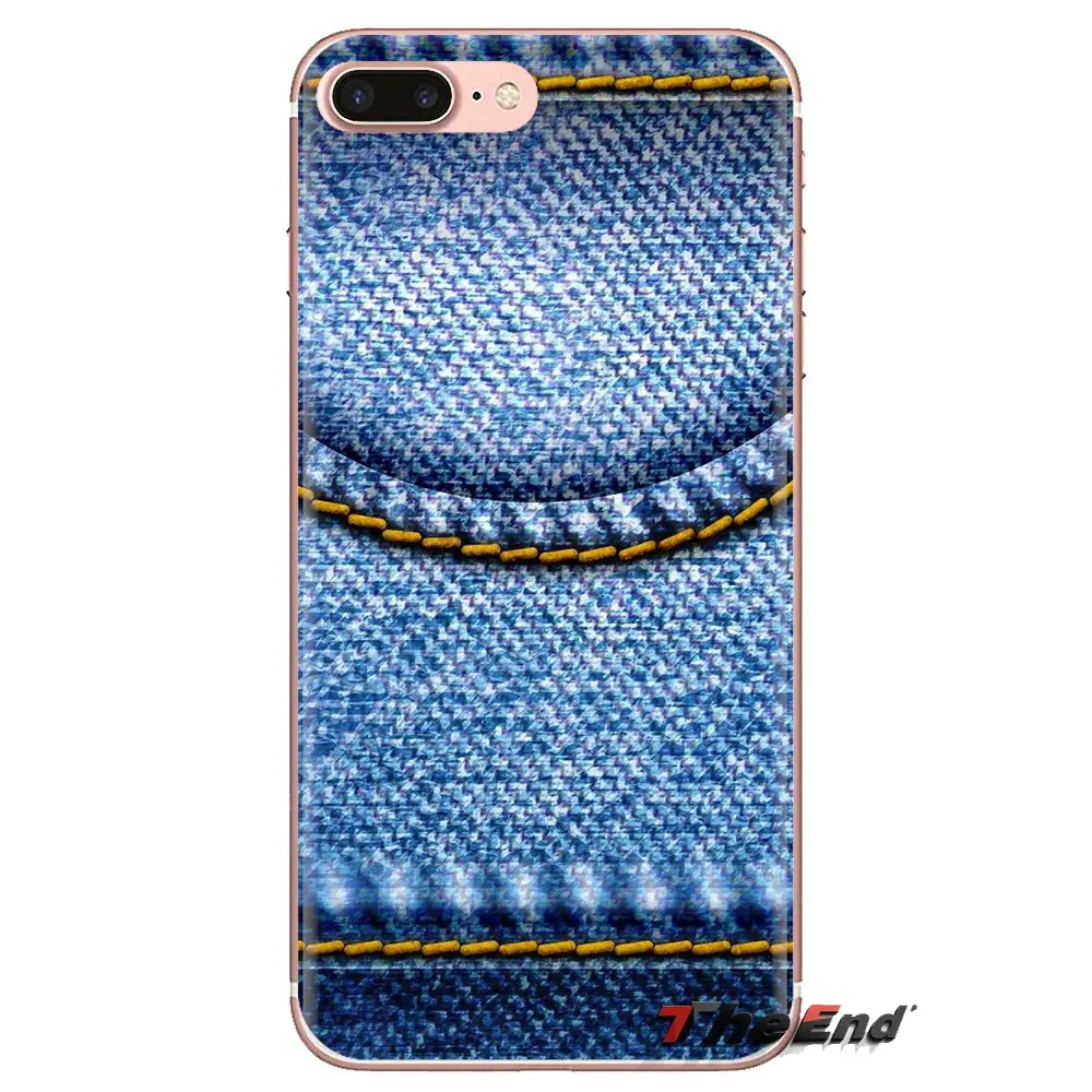 Джинсовые стильные синие тканевые облегающие брюки для Xiaomi Mi3 samsung A10 A30 A40 A50 A60 A70