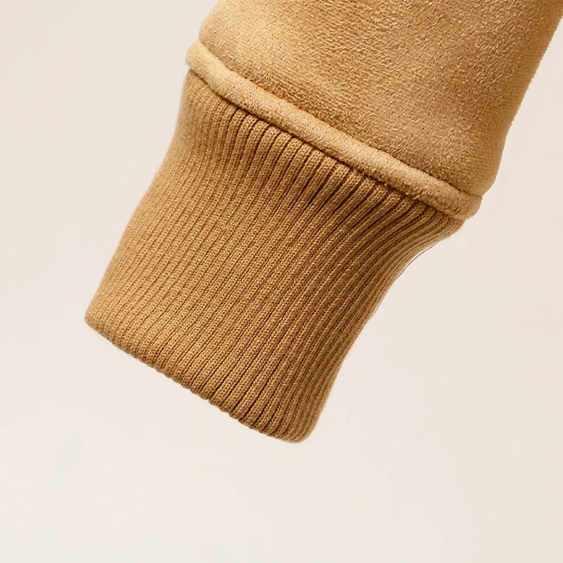 Двустороннее меховое пальто 2018 осень зима новый стиль короткая Высокая талия