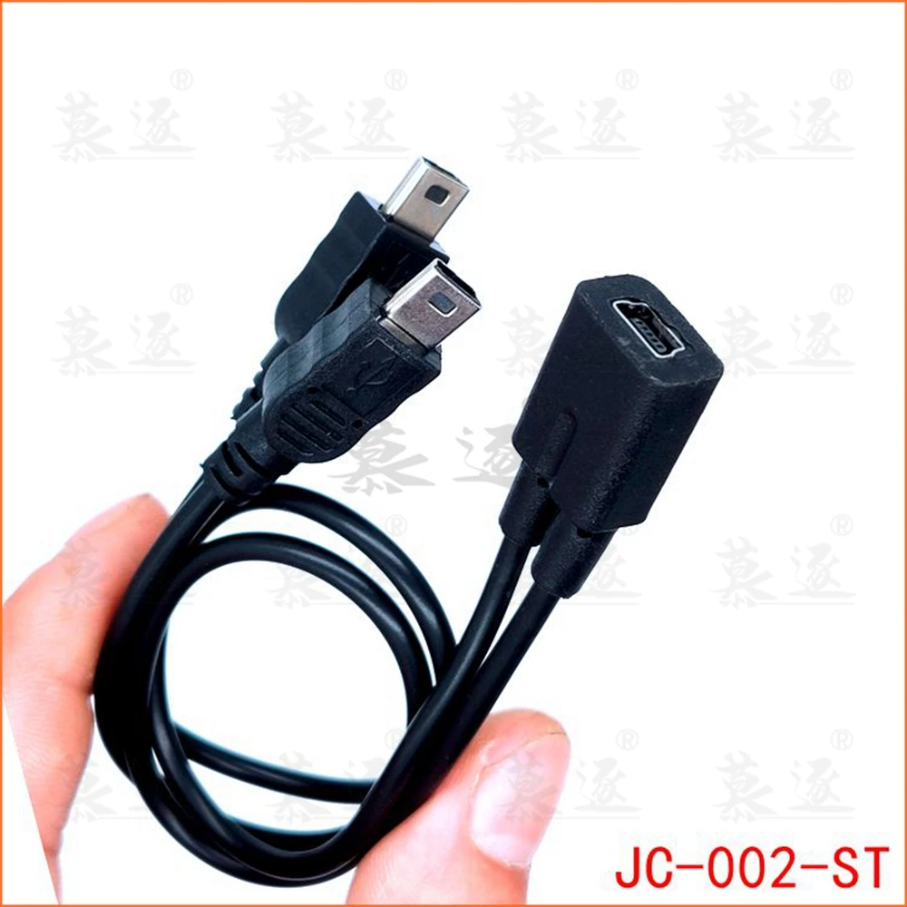Разветвитель Кабеля Mini USB 1 на 2 Y 5 контактный разъем 0 высокоскоростной