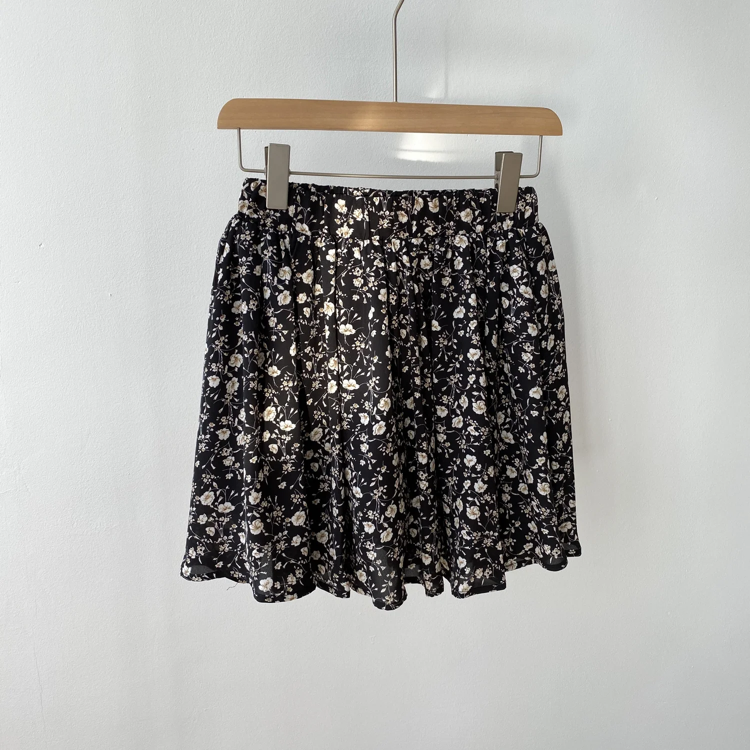 

COZOK 2021 Summer New High Waist Slim Anti Light Floral Chiffon Skirt Women's Skirt 1781